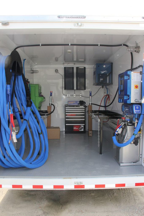 Inside of a Spray Foam Rig