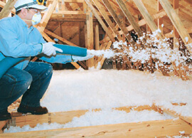 spray foam insulation application